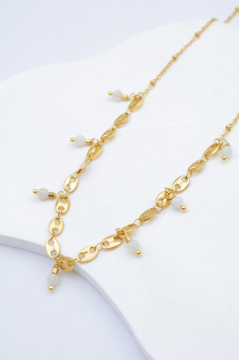 Collier en acier inoxydable - BLANC