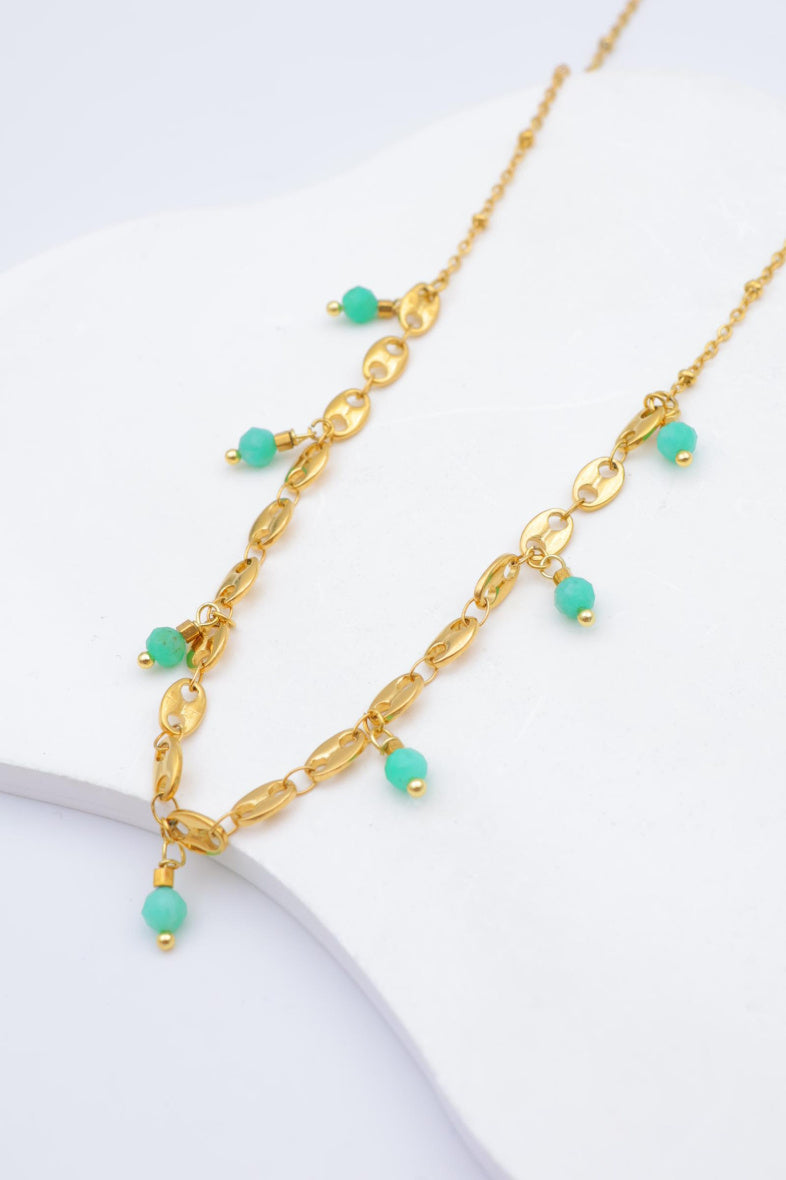 Collier en acier inoxydable - VERT