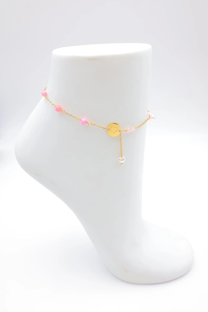 Chaîne de cheville en acier inoxydable - ROSE
