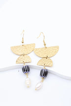 Boucles d'oreilles en acier inoxydable - NOIR