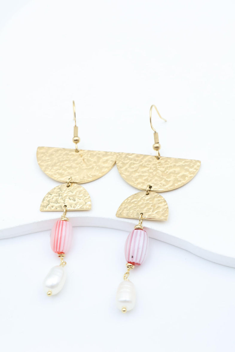 Boucles d'oreilles en acier inoxydable - ROSE