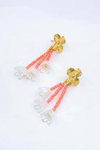 Boucles d'oreilles en acier inoxydable - ORANGE