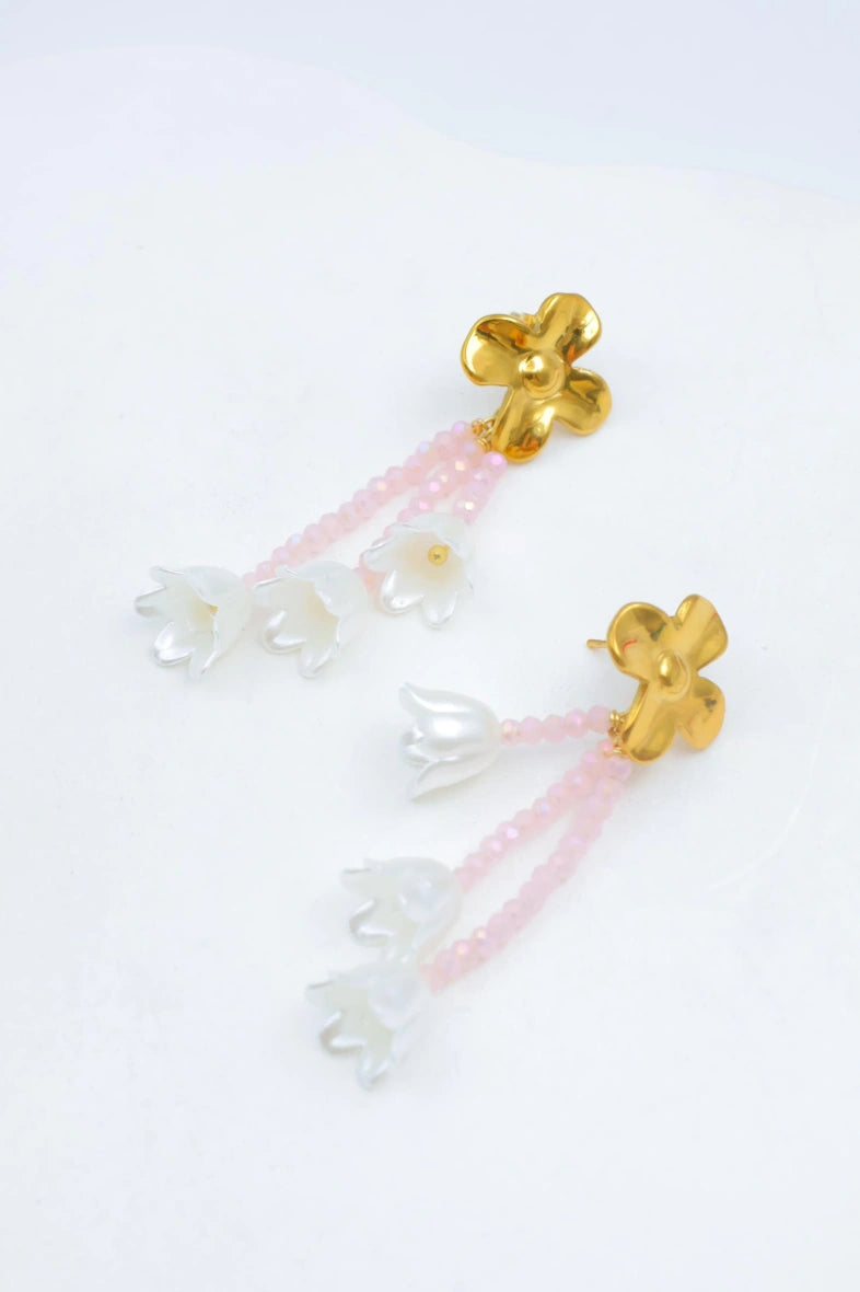 Boucles d'oreilles en acier inoxydable - ROSE