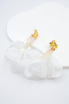 Boucles d'oreilles en acier inoxydable - BLANC