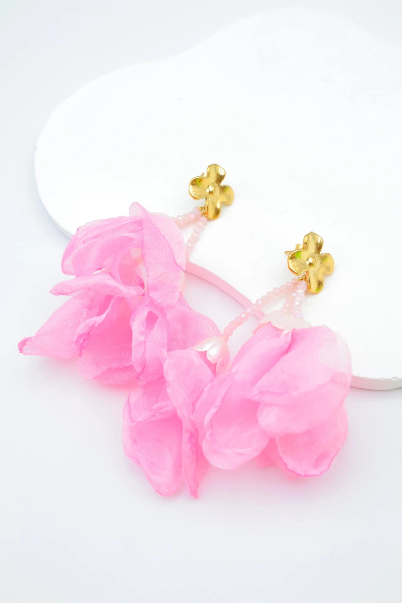 Boucles d'oreilles en acier inoxydable - ROSE