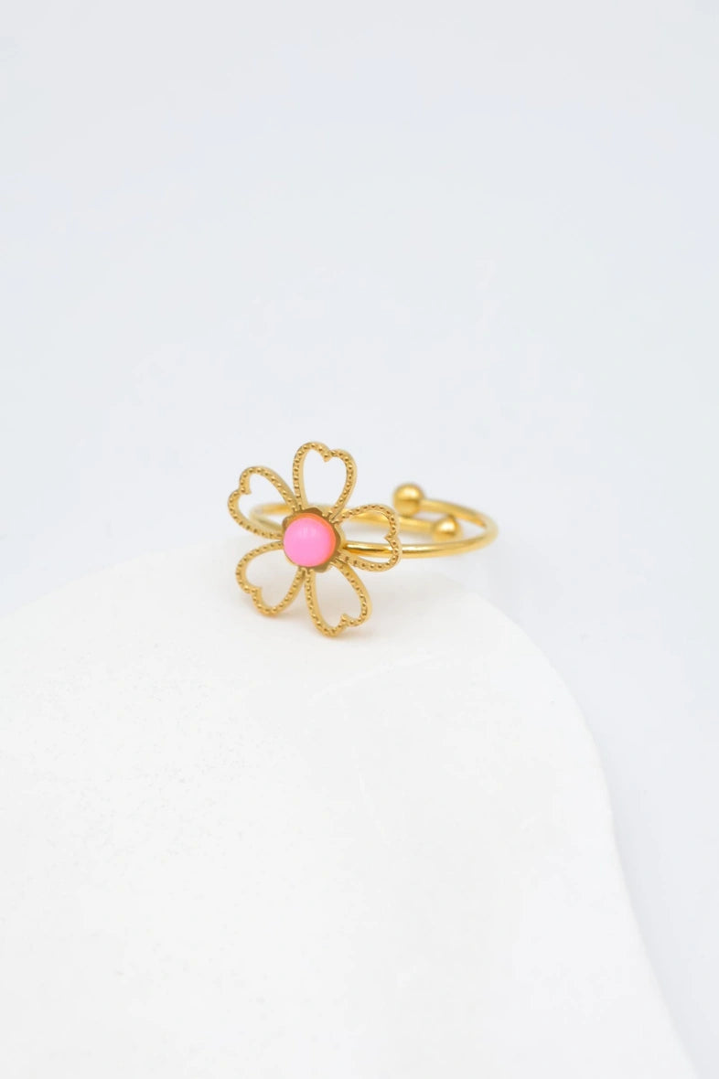 Bague en acier inoxydable ajustable - ROSE