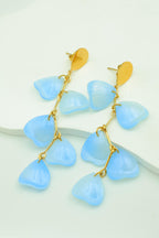 Boucles d'oreilles en acier inoxydable - BLEU