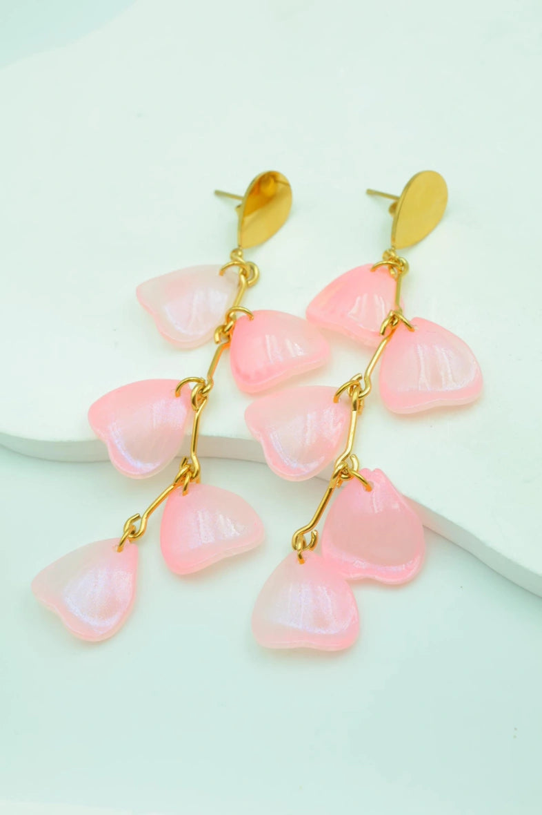 Boucles d'oreilles en acier inoxydable - ROSE