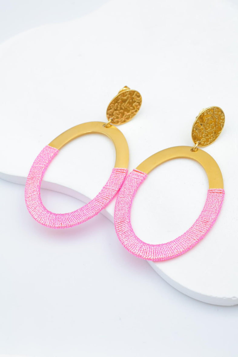 Boucles d'oreilles en acier inoxydable - ROSE