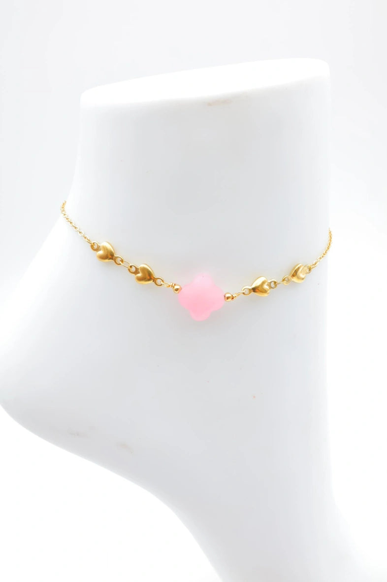 Chaîne de cheville en acier inoxydable - ROSE
