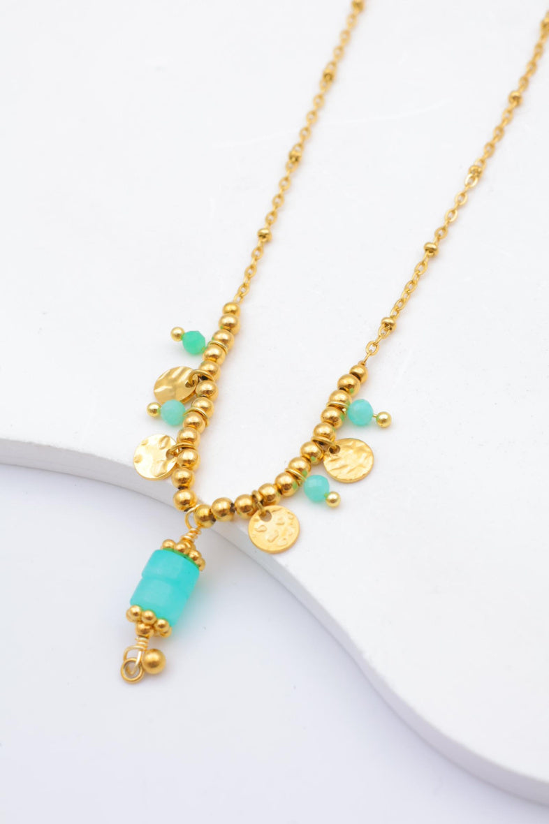 Collier en acier inoxydable - BLEU