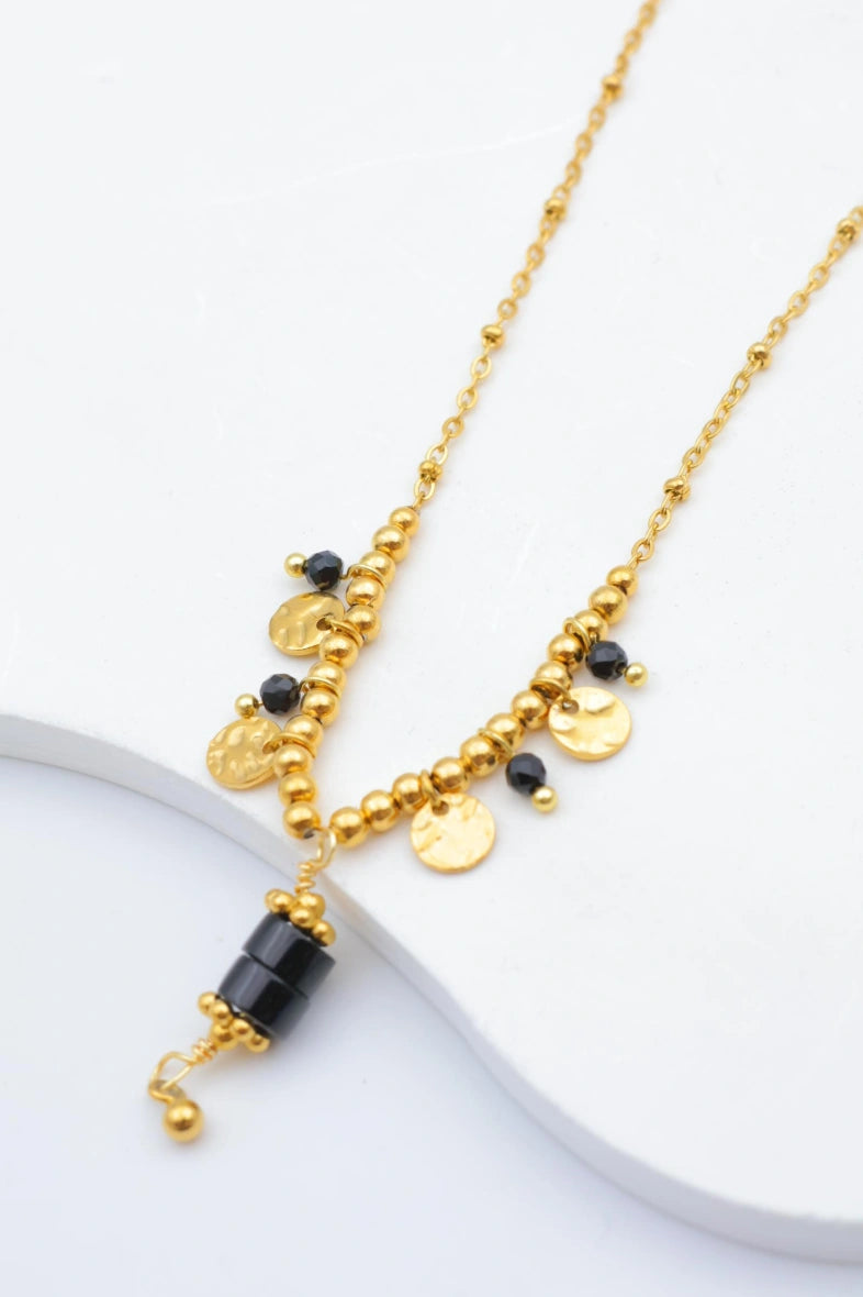 Collier en acier inoxydable - NOIR