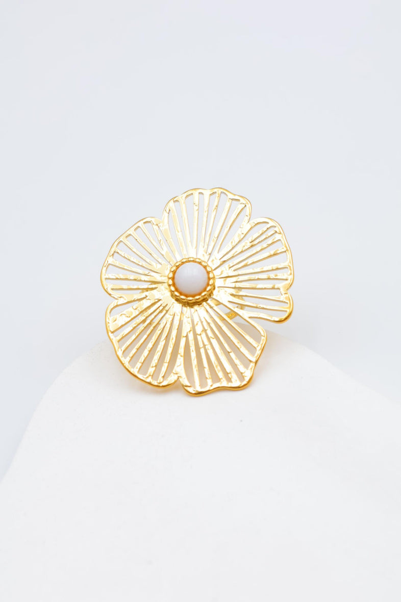 Bague en acier inoxydable ajustable - BLANC