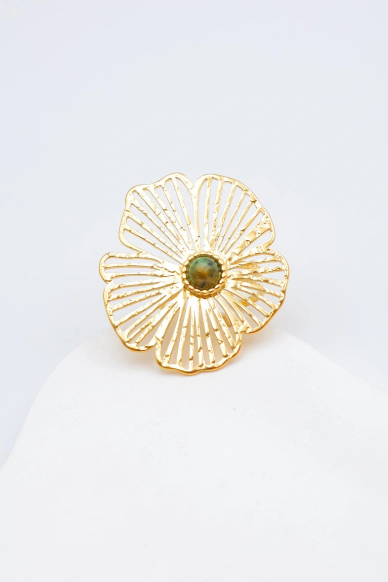 Bague en acier inoxydable ajustable - VERT