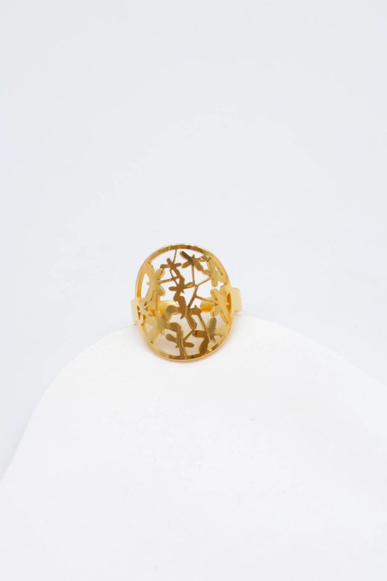 Bague en acier inoxydable ajustable - DORÉ