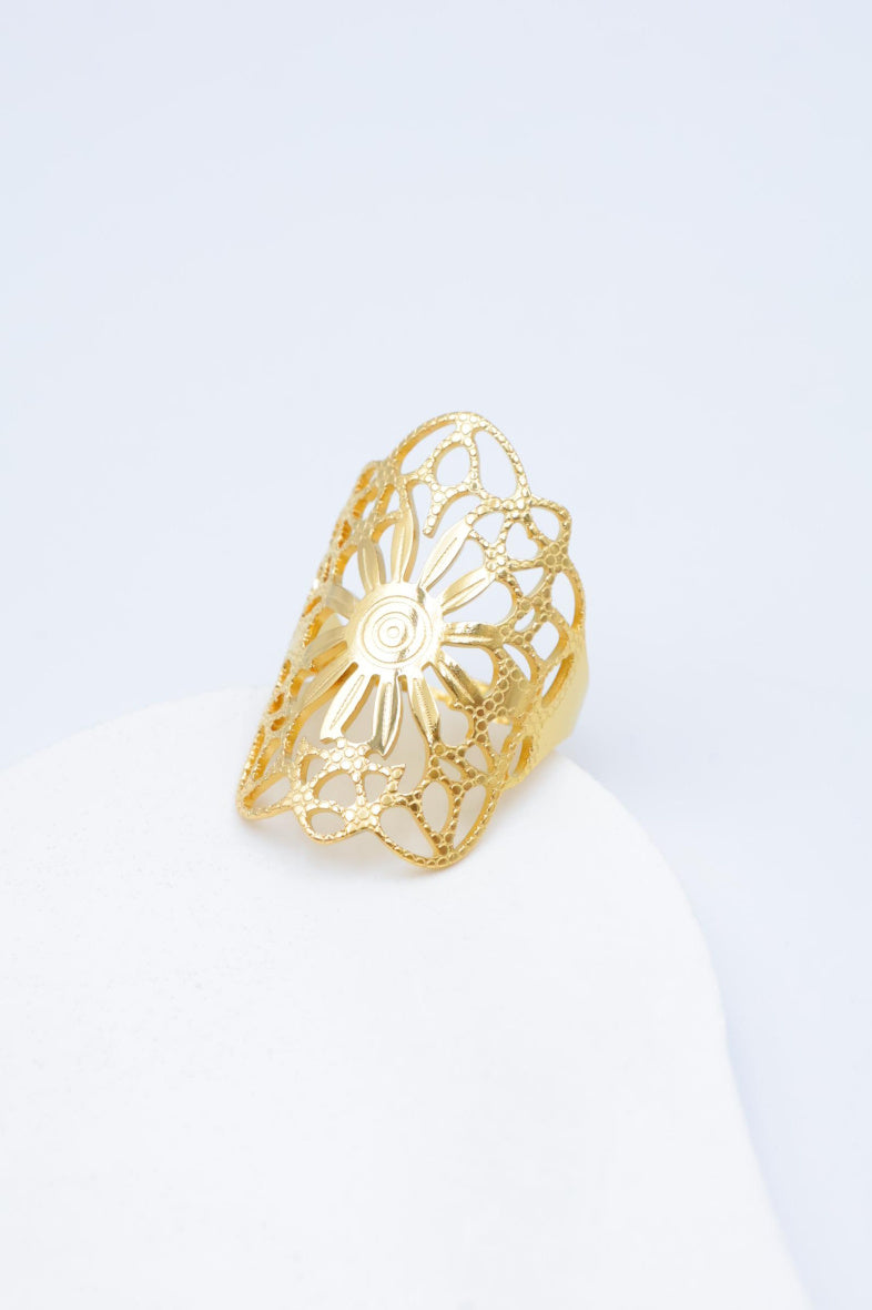 Bague en acier inoxydable ajustable - DORÉ