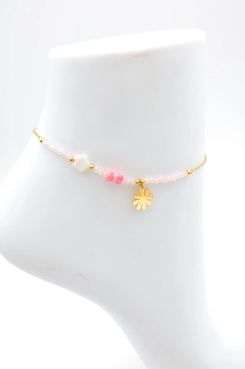 Chaîne de cheville en acier inoxydable - ROSE