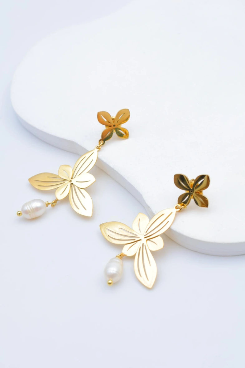Boucles d'oreilles en acier inoxydable - DORÉ
