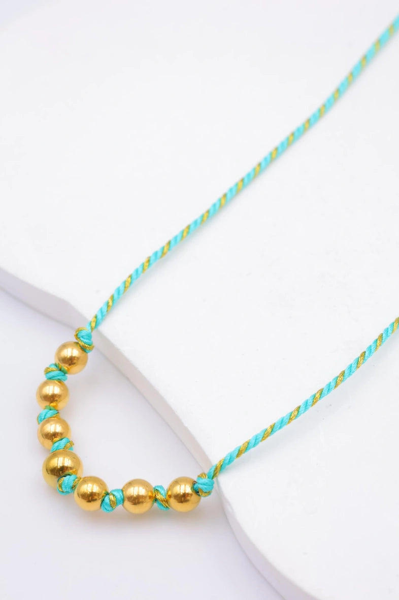 Collier en acier inoxydable - BLEU