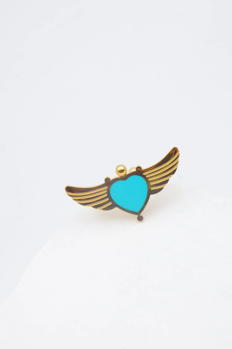 Bague en acier inoxydable ajustable - BLEU