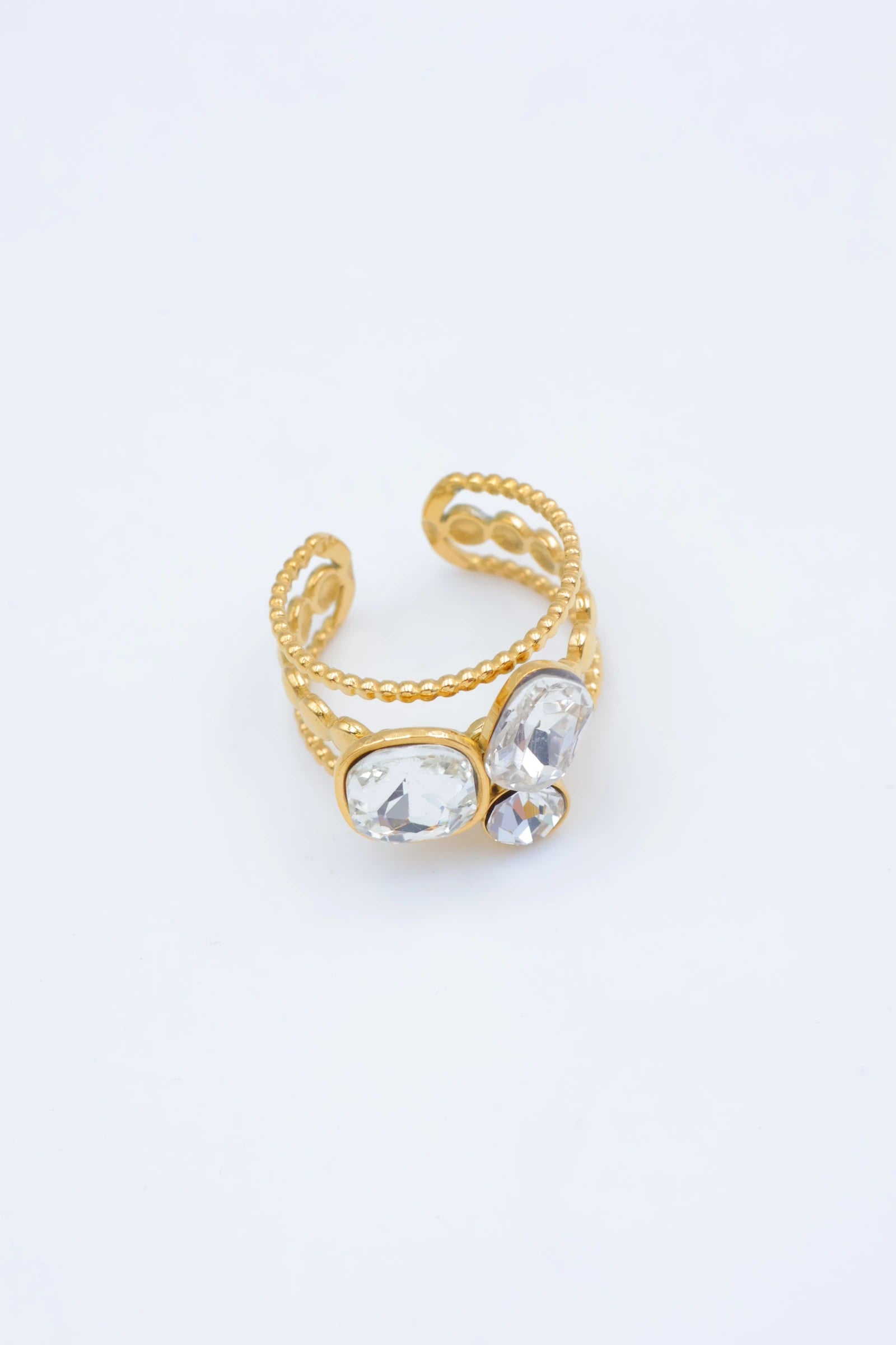 Bague en acier inoxydable ajustable - DORÉ
