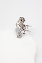 Bague en acier inoxydable ajustable - ARGENT
