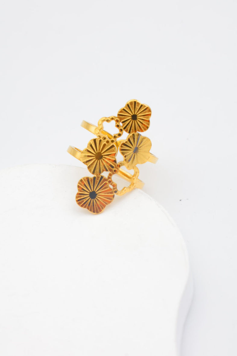 Bague en acier inoxydable ajustable - DORÉ