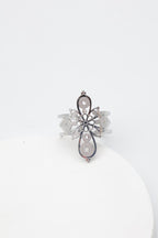 Bague en acier inoxydable ajustable - ARGENT