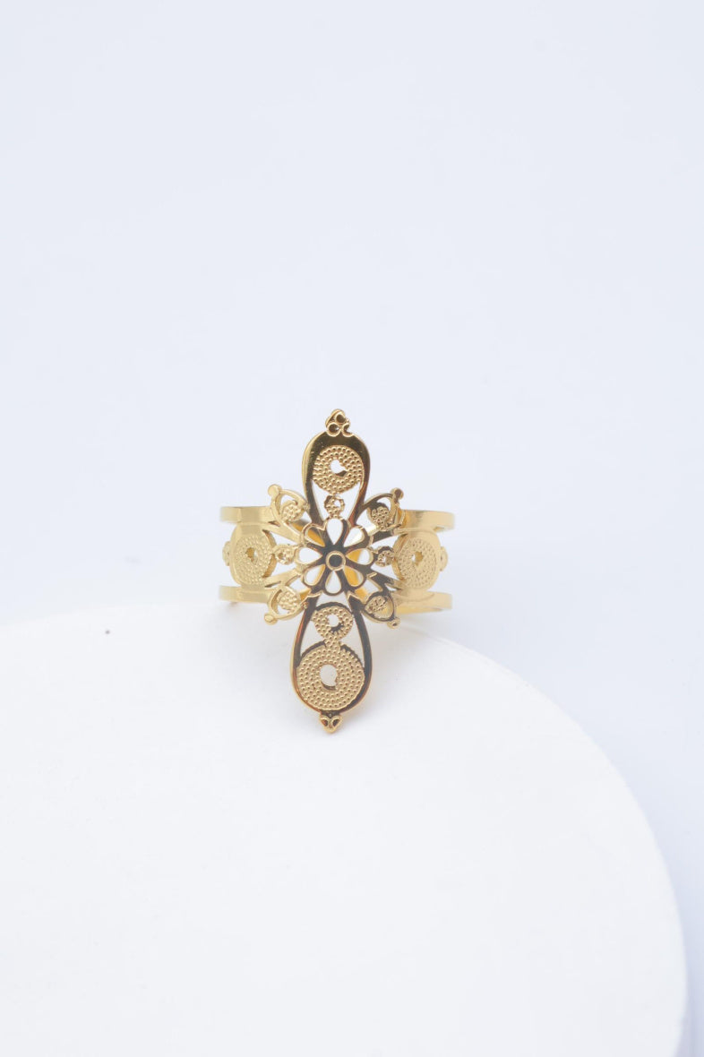 Bague en acier inoxydable ajustable - DORÉ