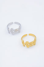 Bague en acier inoxydable ajustable - DORÉ