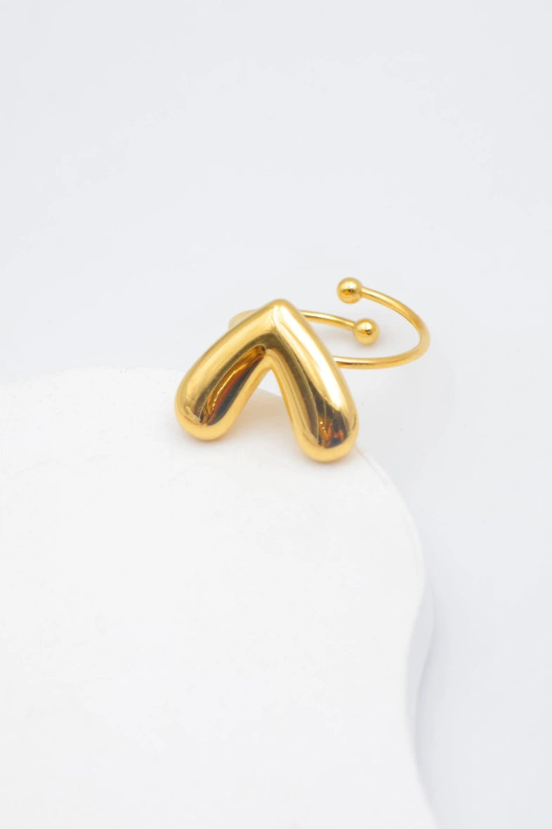 Bague en acier inoxydable ajustable - DORÉ
