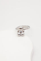 Bague en acier inoxydable ajustable - ARGENT