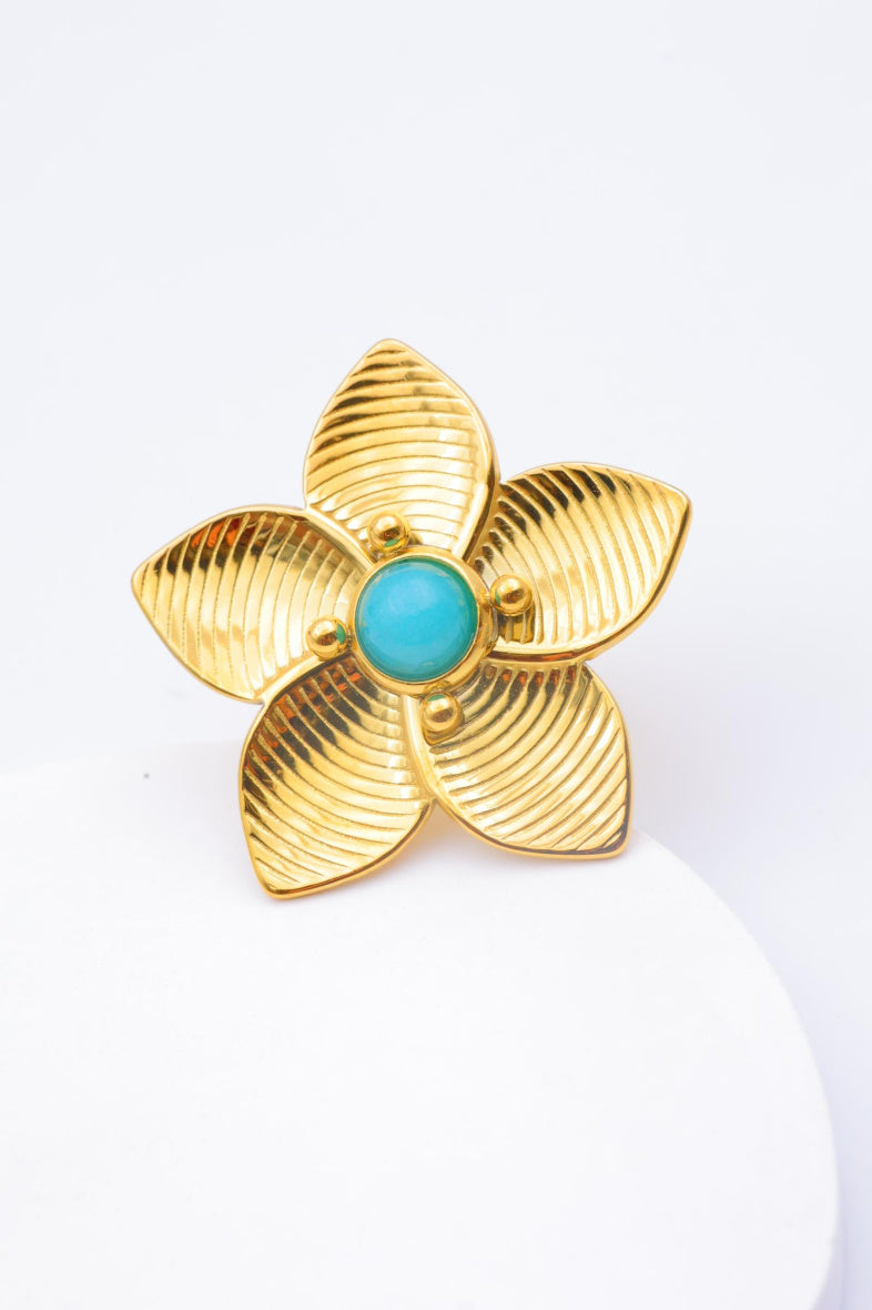 Bague en acier inoxydable ajustable - BLEU