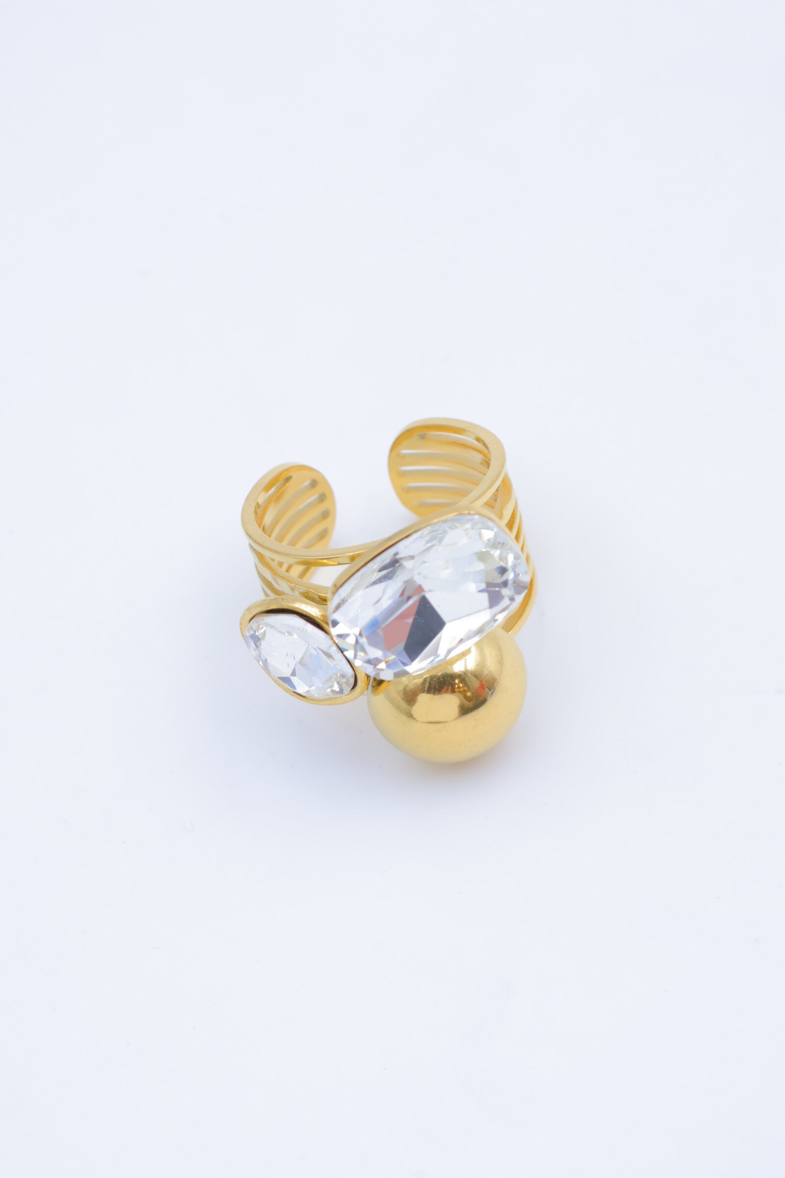 Bague en acier inoxydable ajustable - DORÉ