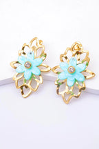 Boucles d'oreilles en acier inoxydable - BLEU