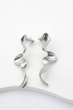 Boucles d'oreilles en acier inoxydable - ARGENT