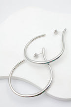 Boucles d'oreilles en acier inoxydable - ARGENT