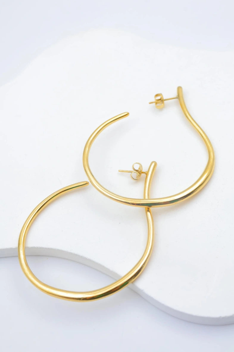 Boucles d'oreilles en acier inoxydable - DORÉ