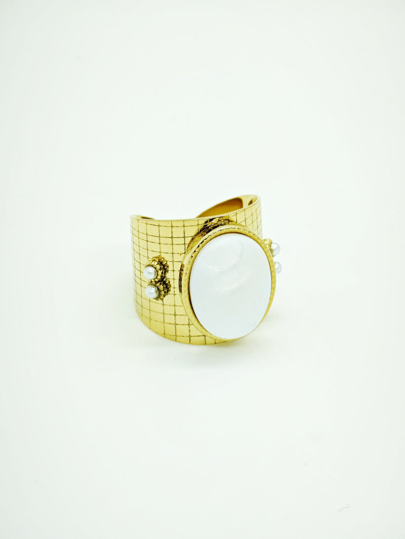 Bague en acier inoxydable ajustable - DORÉ