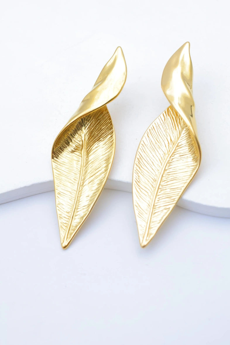 Boucles d'oreilles en acier inoxydable - DORÉ