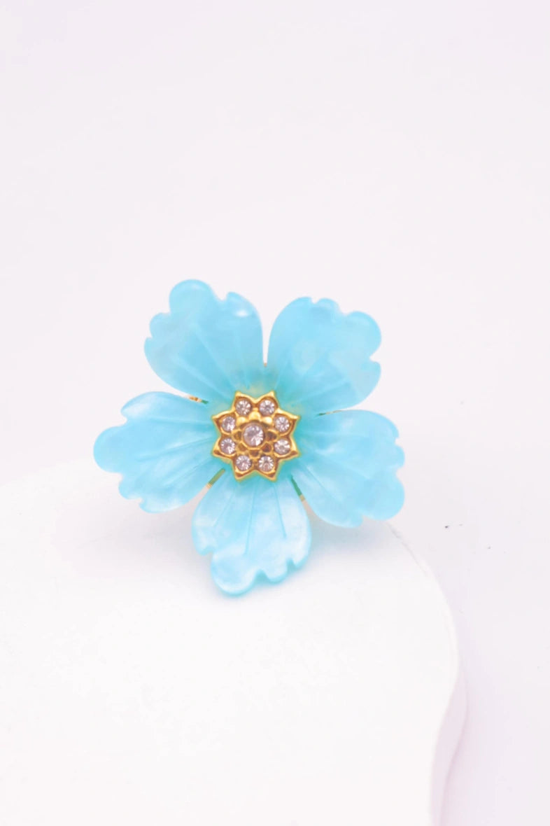 Bague en acier inoxydable ajustable - BLEU