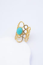 Bague en acier inoxydable ajustable - BLEU