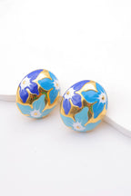 Boucles d'oreilles en acier inoxydable - BLEU