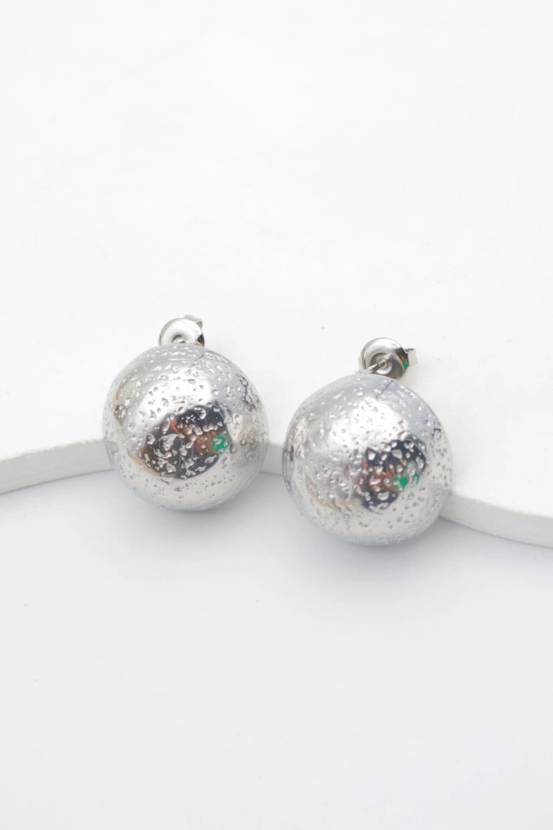 Boucles d'oreilles en acier inoxydable - ARGENT