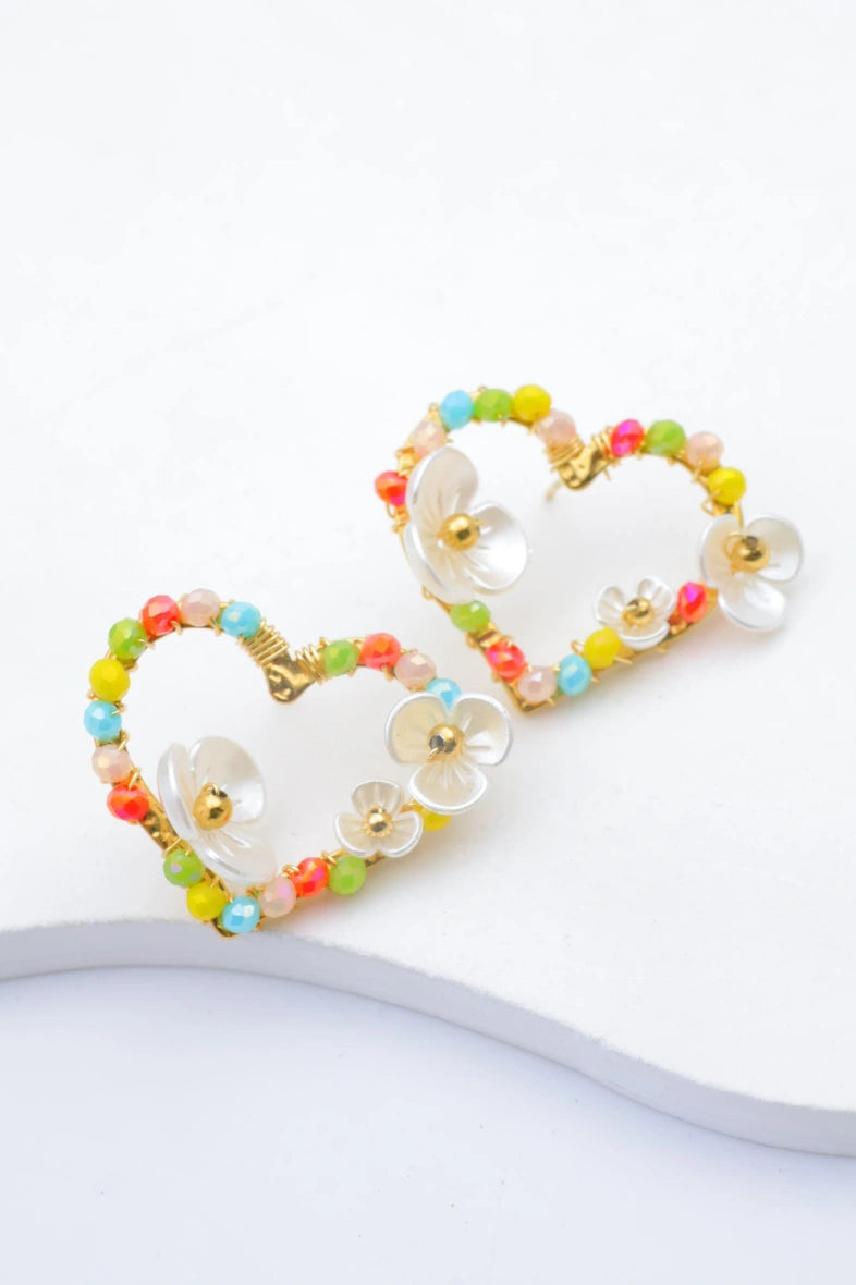 Boucles d'oreilles en acier inoxydable - MULTICOLORE