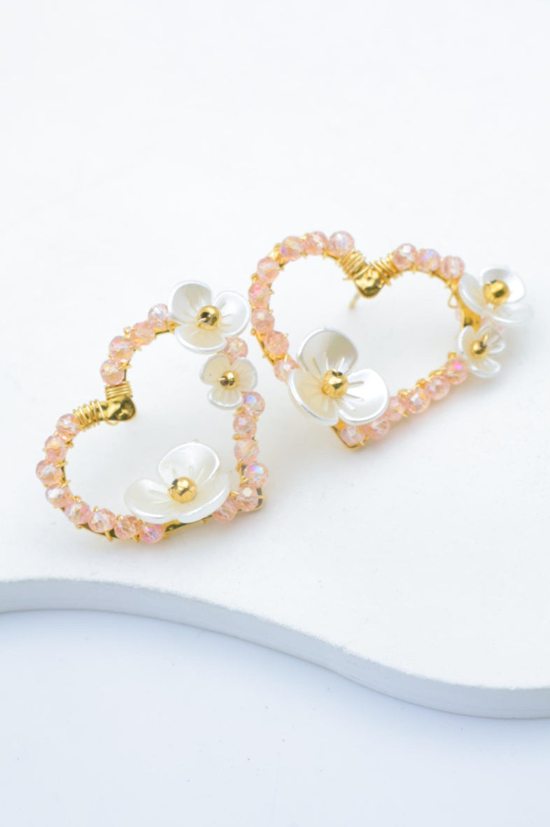Boucles d'oreilles en acier inoxydable - ROSE