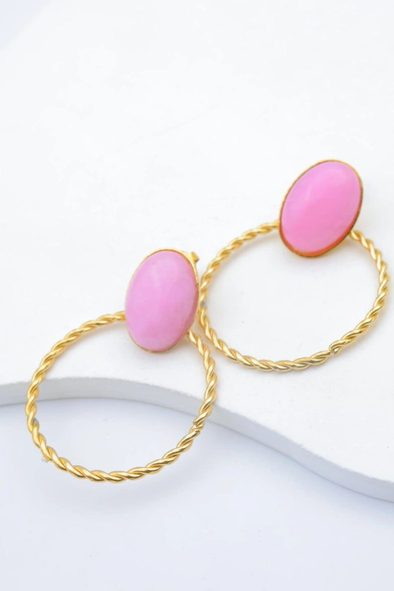 Boucles d'oreilles en acier inoxydable - ROSE