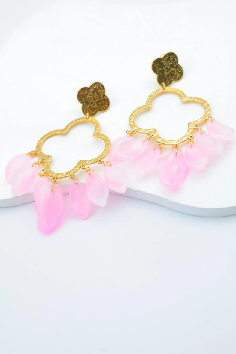 Boucles d'oreilles en acier inoxydable - ROSE