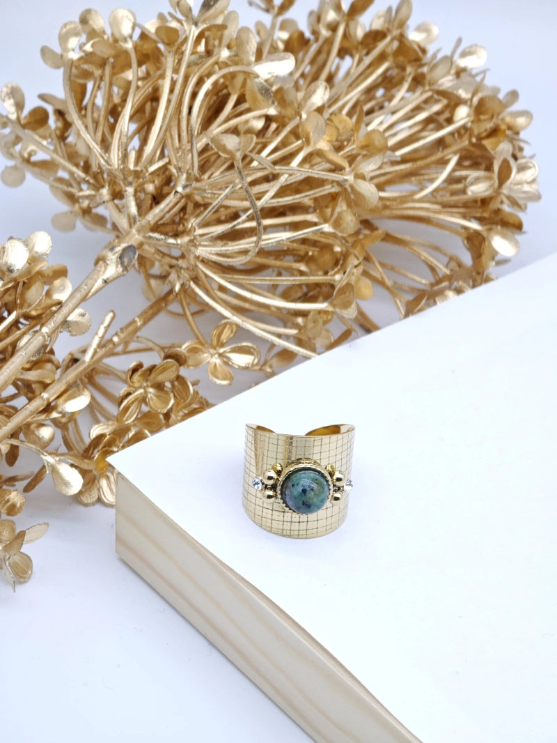 Bague en acier inoxydable ajustable - VERT