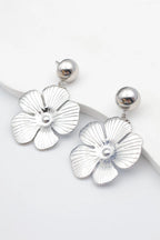 Boucles d'oreilles en acier inoxydable - ARGENT